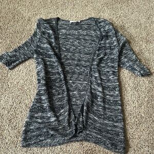 Christopher & Banks Gray/Black Women's Sweater